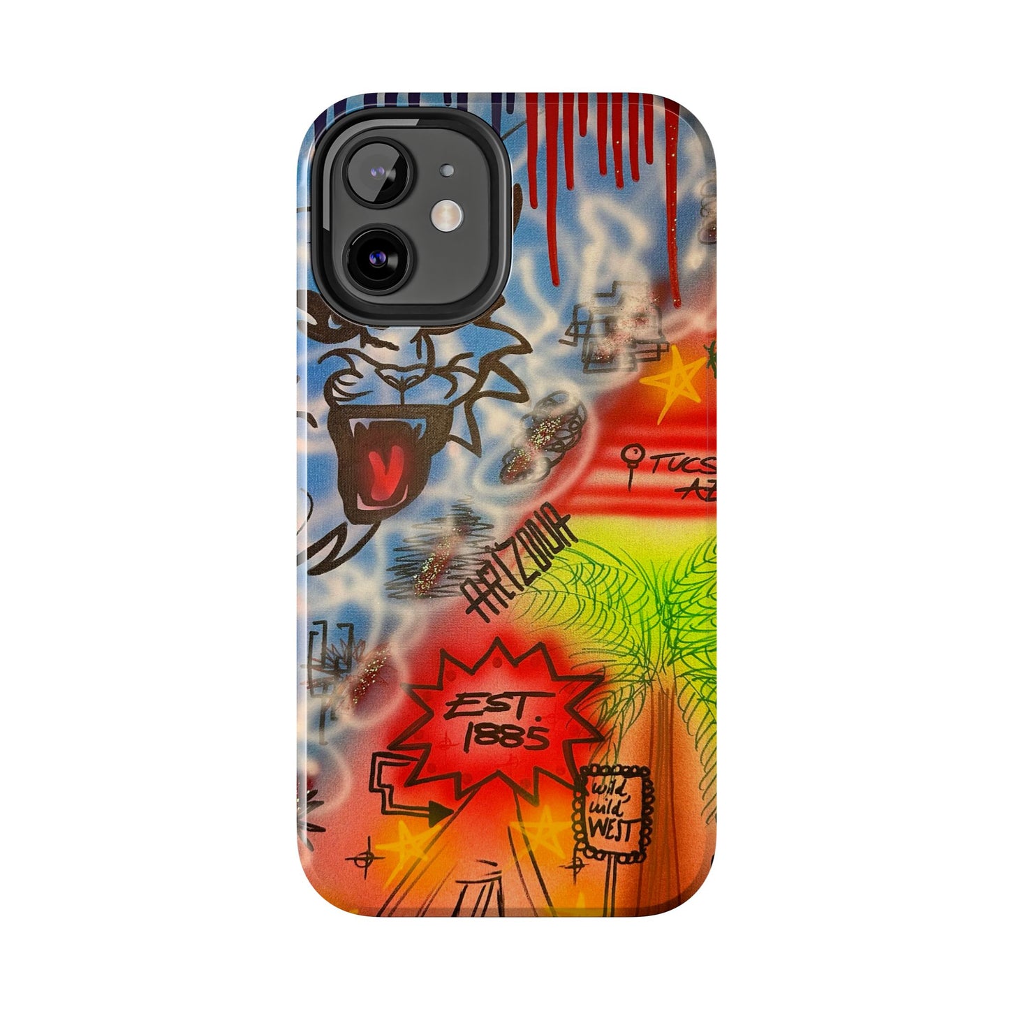 "tucson, arizona pt. 2" airbrush iPhone case