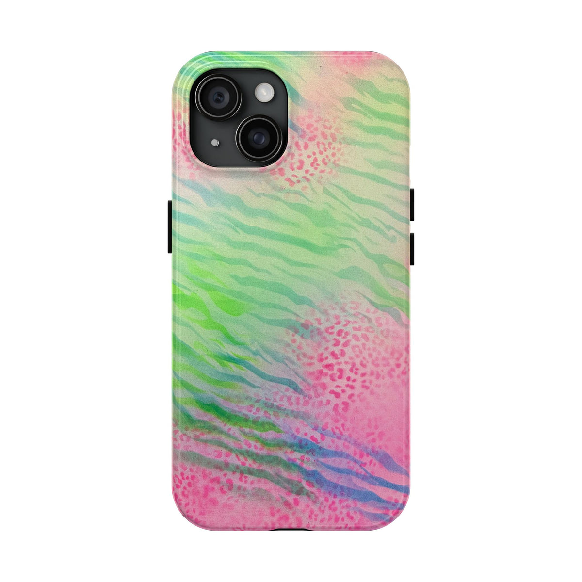 "teal cheetah" airbrush iPhone case