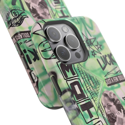 MagSafe "lust over luck" airbrush iPhone case