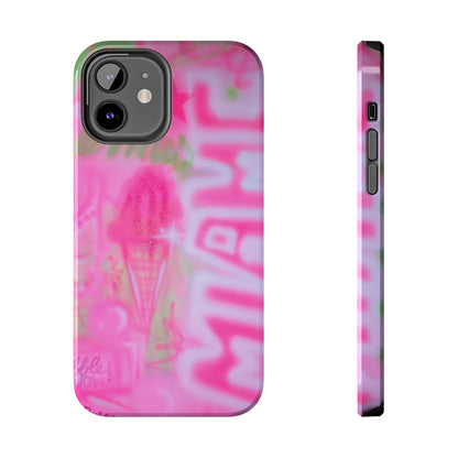 "sunset sorbet" airbrush iPhone case
