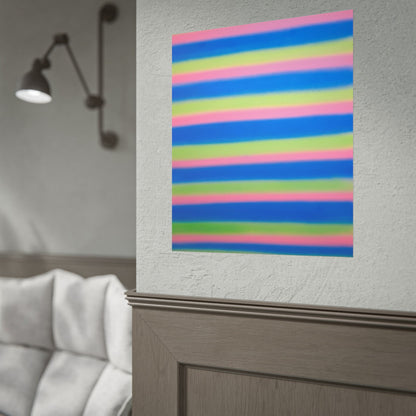 "sherbet stripes" airbrush rolled print