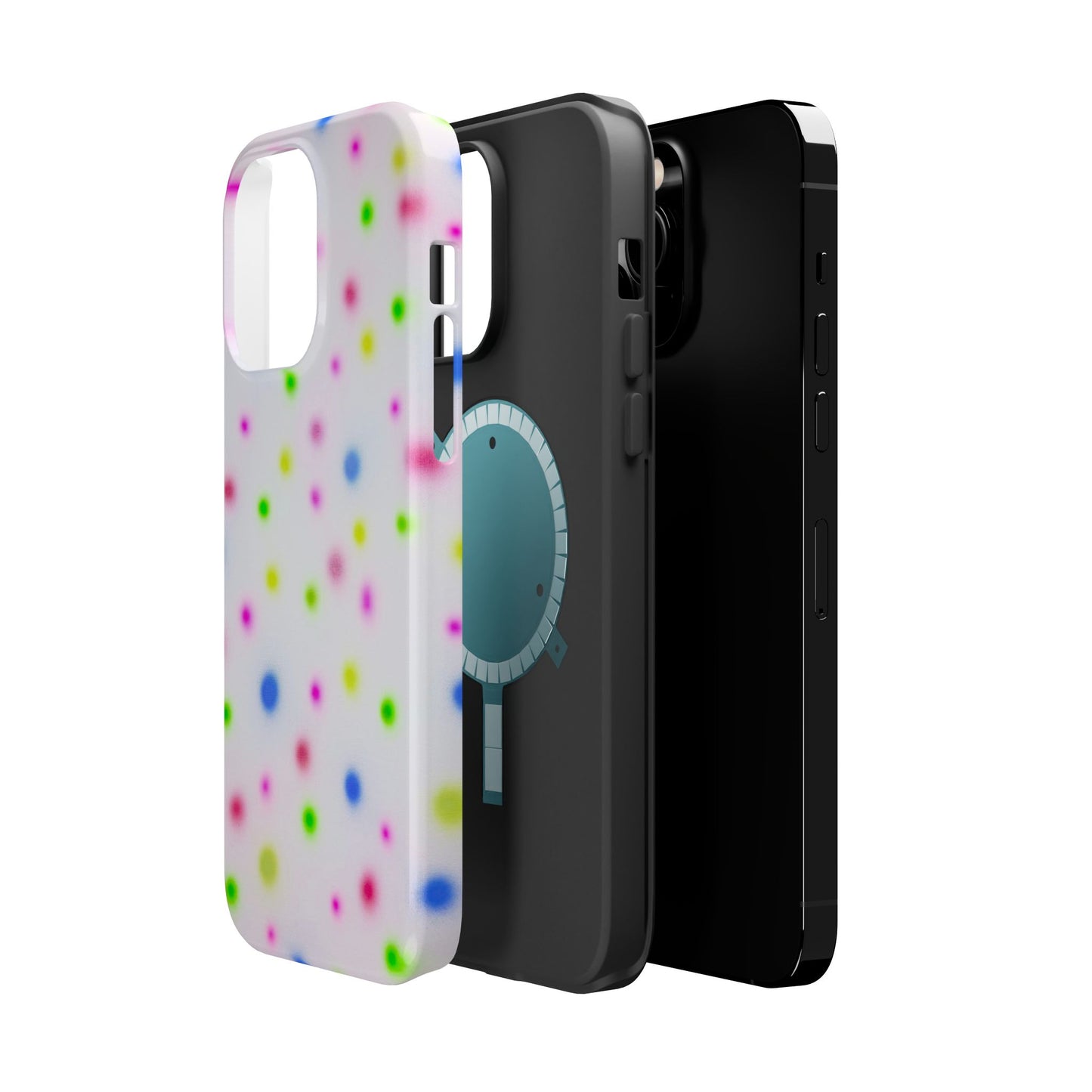 MagSafe "birthday cake polka dot" airbrush iPhone case