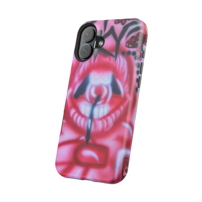 MagSafe "be happy, go lucky" Airbrush-iPhone-Hülle