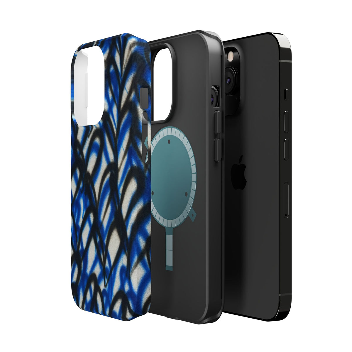 MagSafe "abstract hearts" airbrush iPhone case