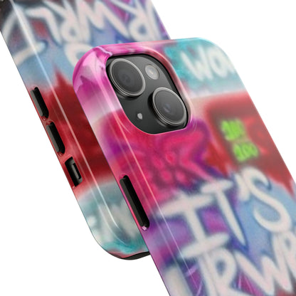 "it's ur WRLD" airbrush iPhone case