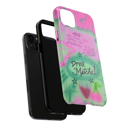 "matcha!" airbrush iPhone case