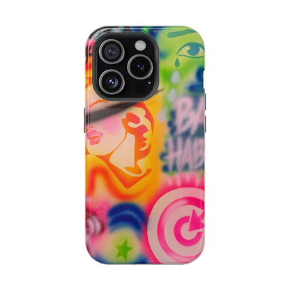 MagSafe „schlechte Angewohnheiten“ Airbrush iPhone Hülle