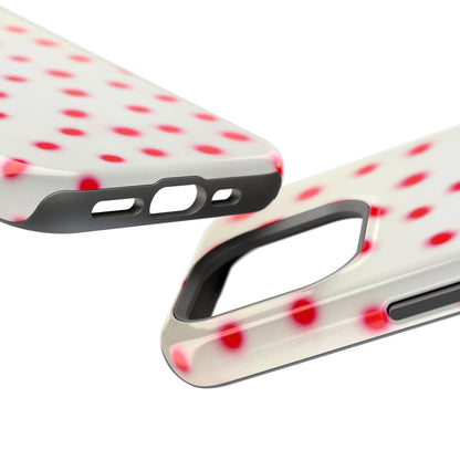 MagSafe "vanilla cherry polka dot" airbrush iPhone case