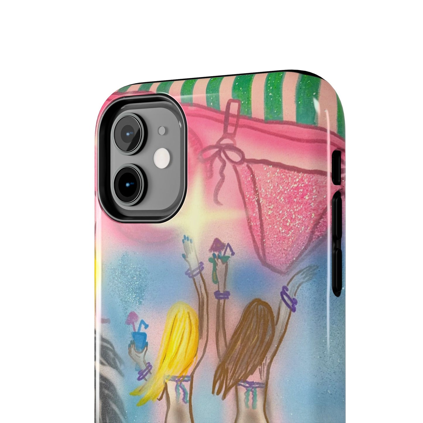 "kinis & tinis" airbrush iPhone case