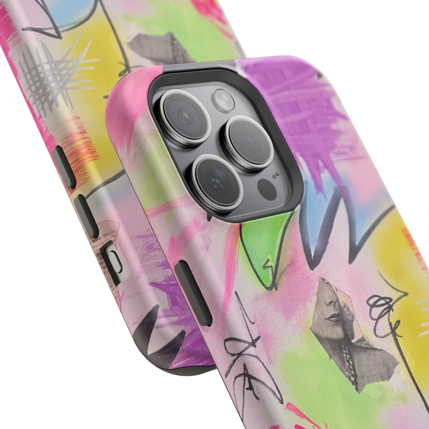 MagSafe "pastel static" airbrush iPhone case