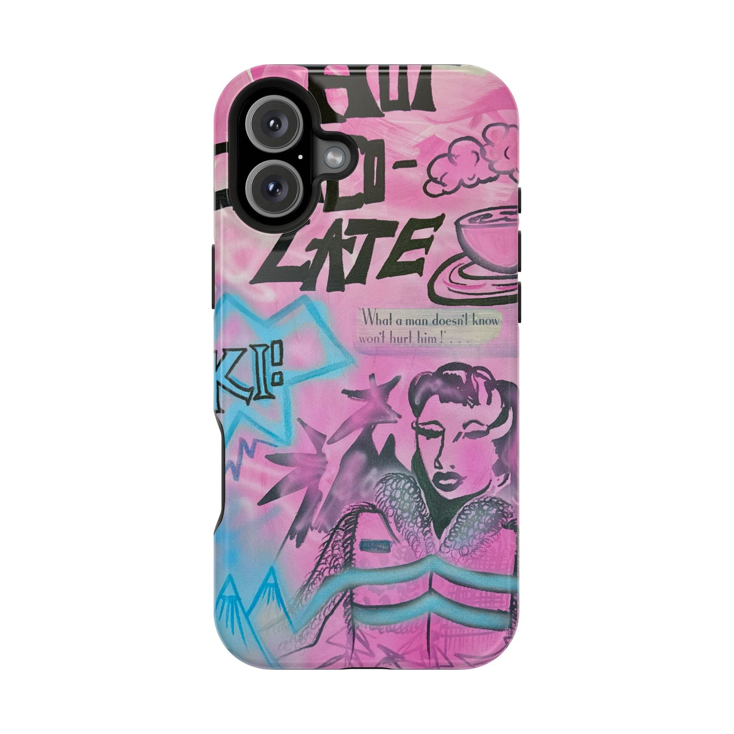MagSafe "avant le ski" airbrush iPhone case