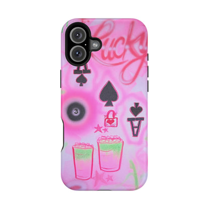 MagSafe "lucky ace" airbrush iPhone case