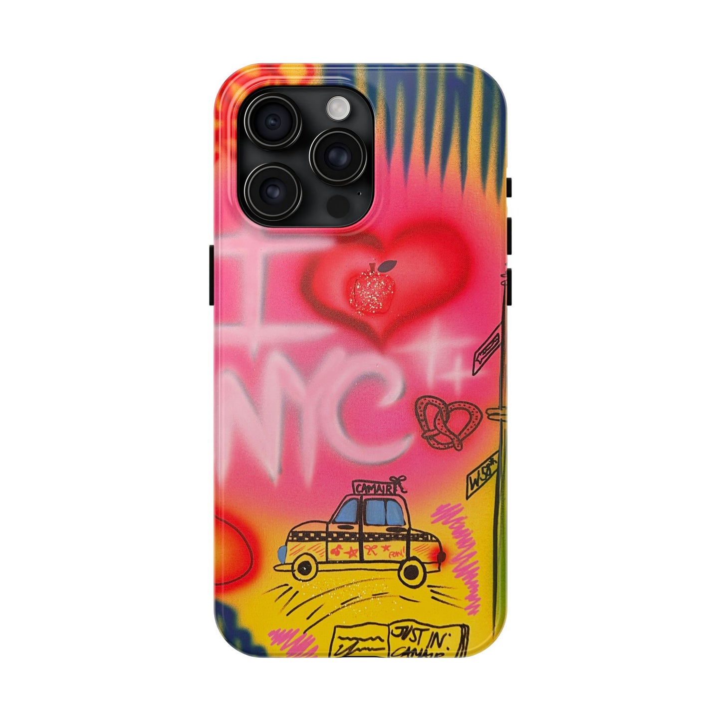 "in the city" airbrush iPhone case