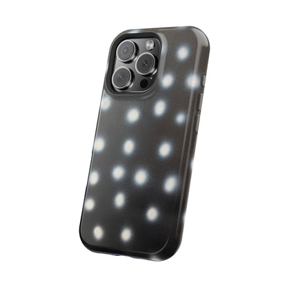 MagSafe "coconut noir polka dot" airbrush iPhone case