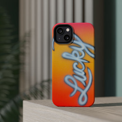 MagSafe "lucky" airbrush iPhone case