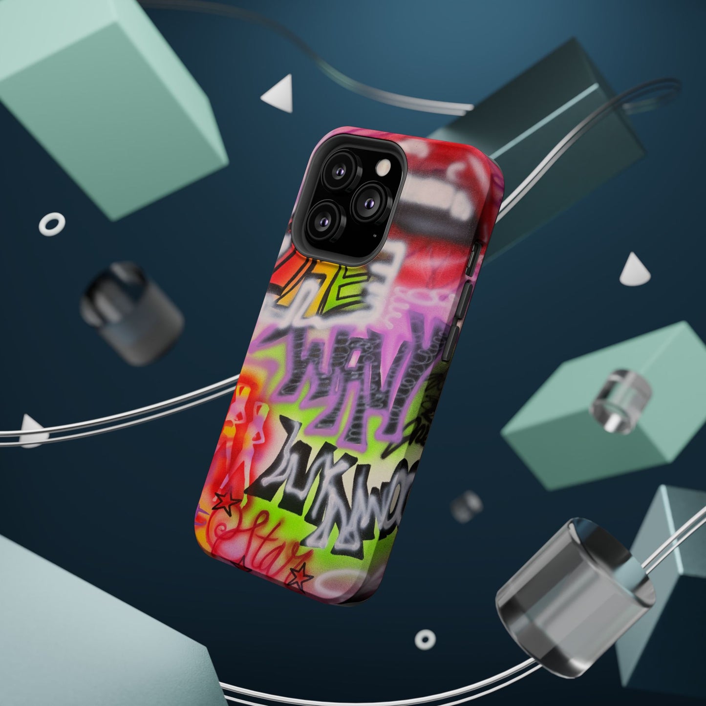 MagSafe "wynwood gold" airbrush iPhone case