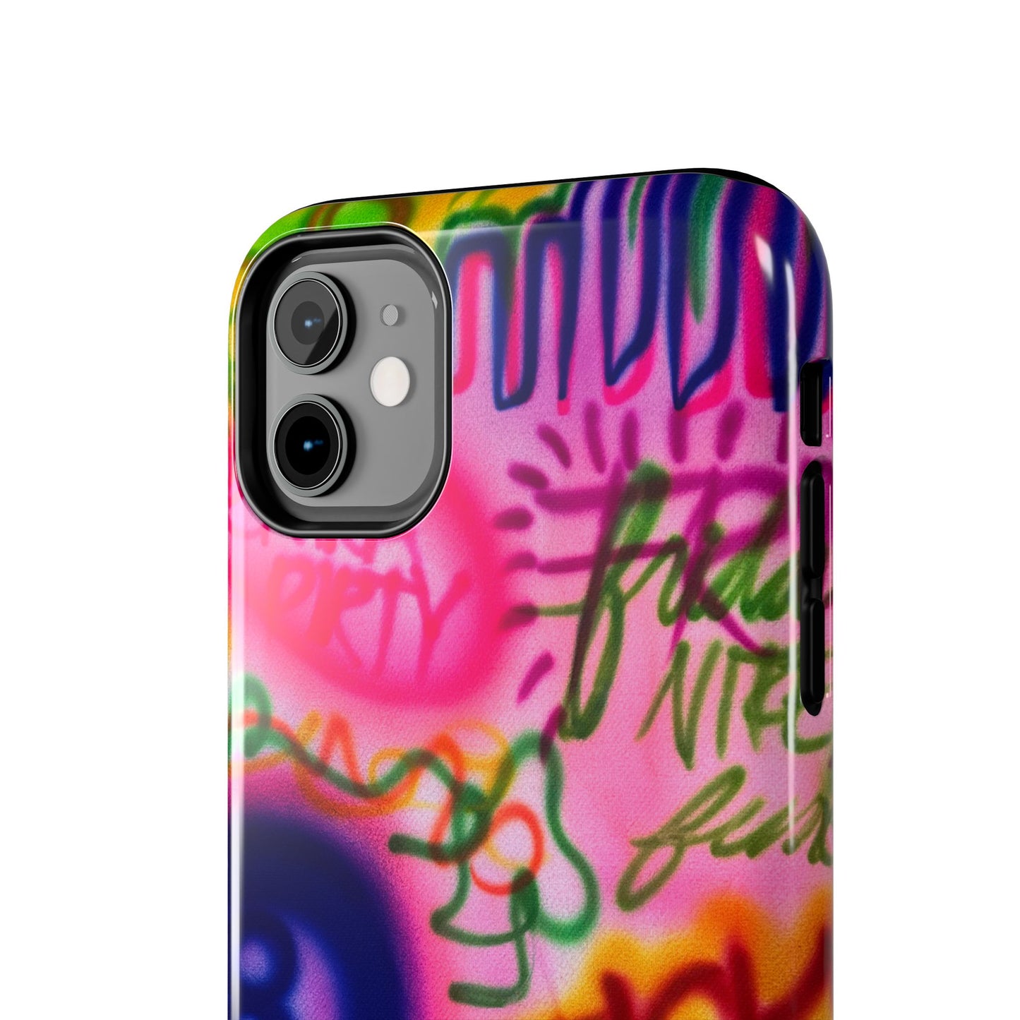 "colorful chaos" airbrush iPhone case