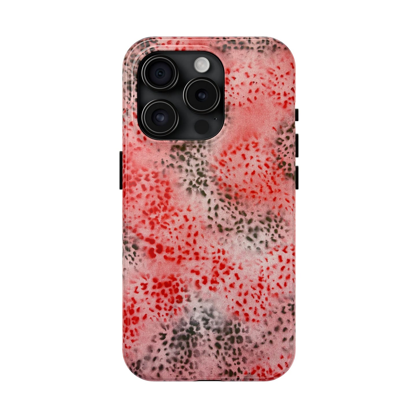 "red cheetah" airbrush iPhone case