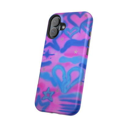 MagSafe "blue camo" airbrush iPhone case