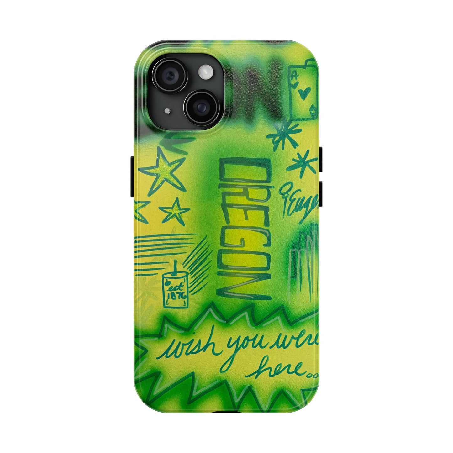 "oregon" airbrush iPhone case