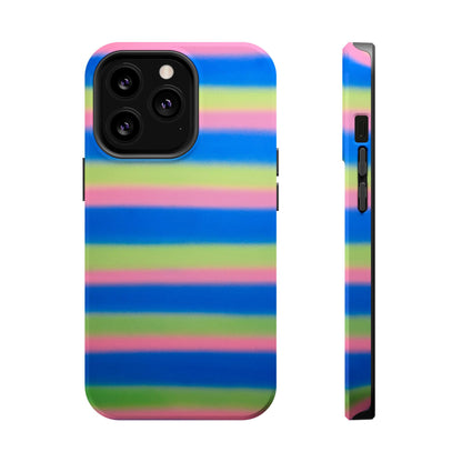 MagSafe "sherbet stripes" airbrush iPhone case