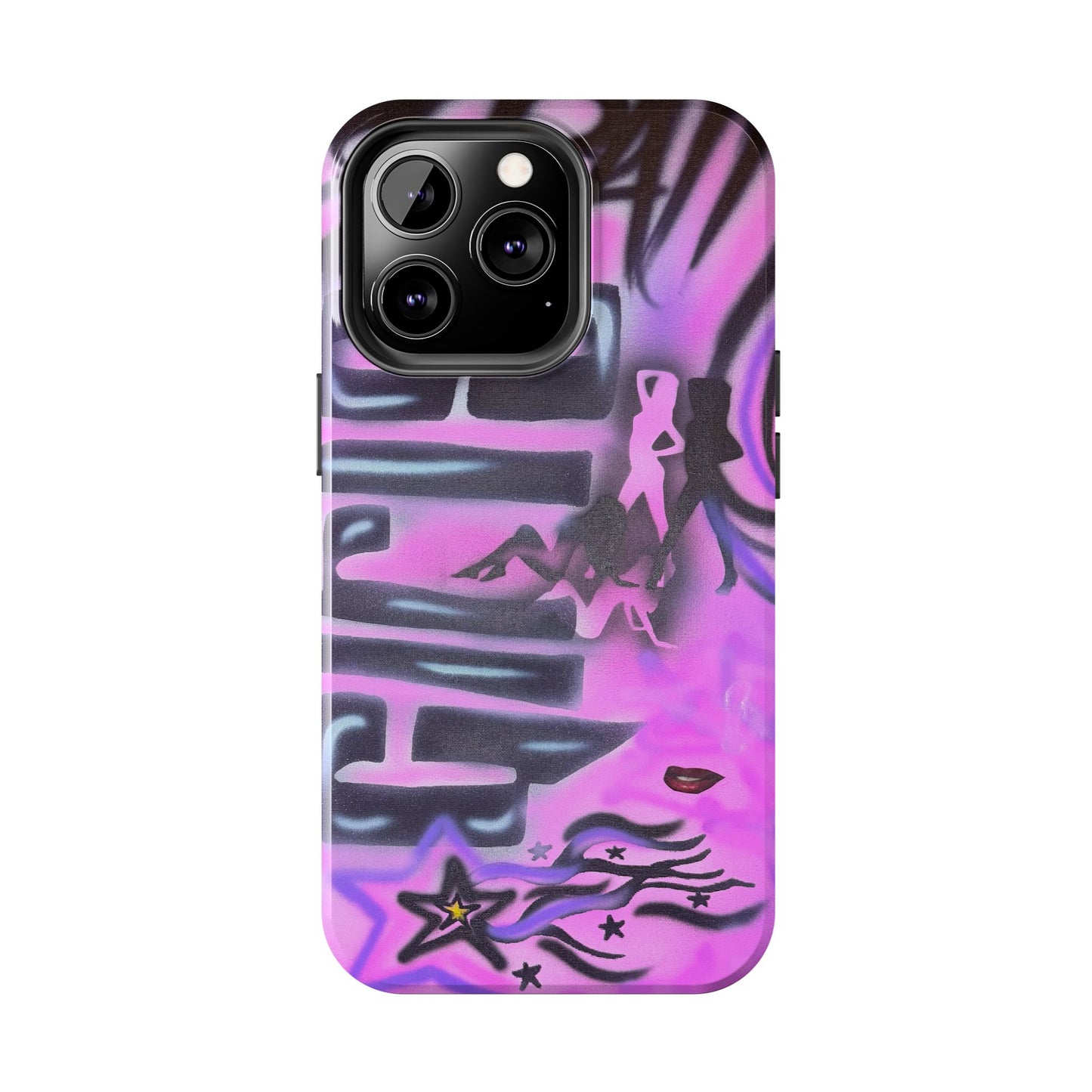 "neon nights" airbrush iPhone case