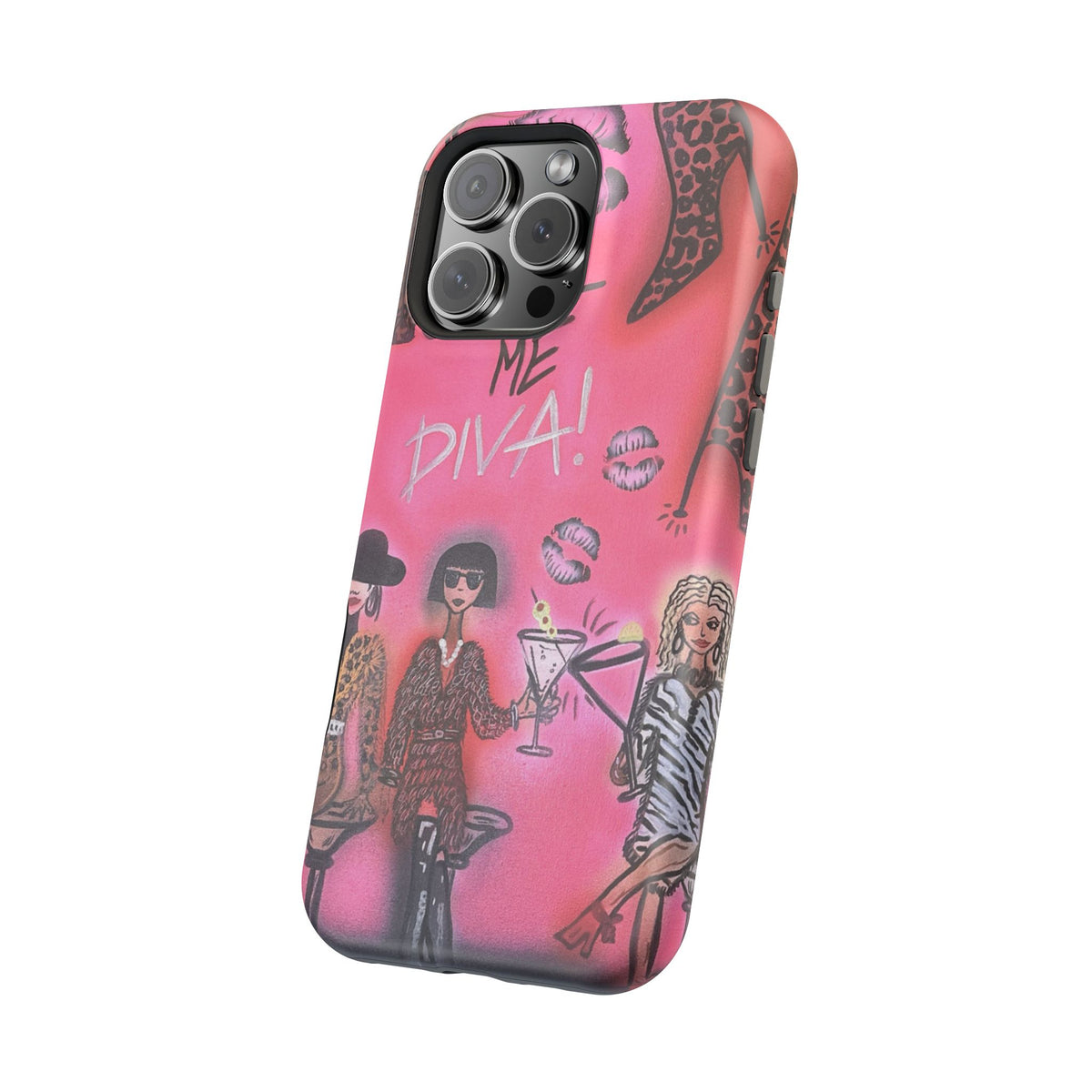 MagSafe "party diva" airbrush iPhone case