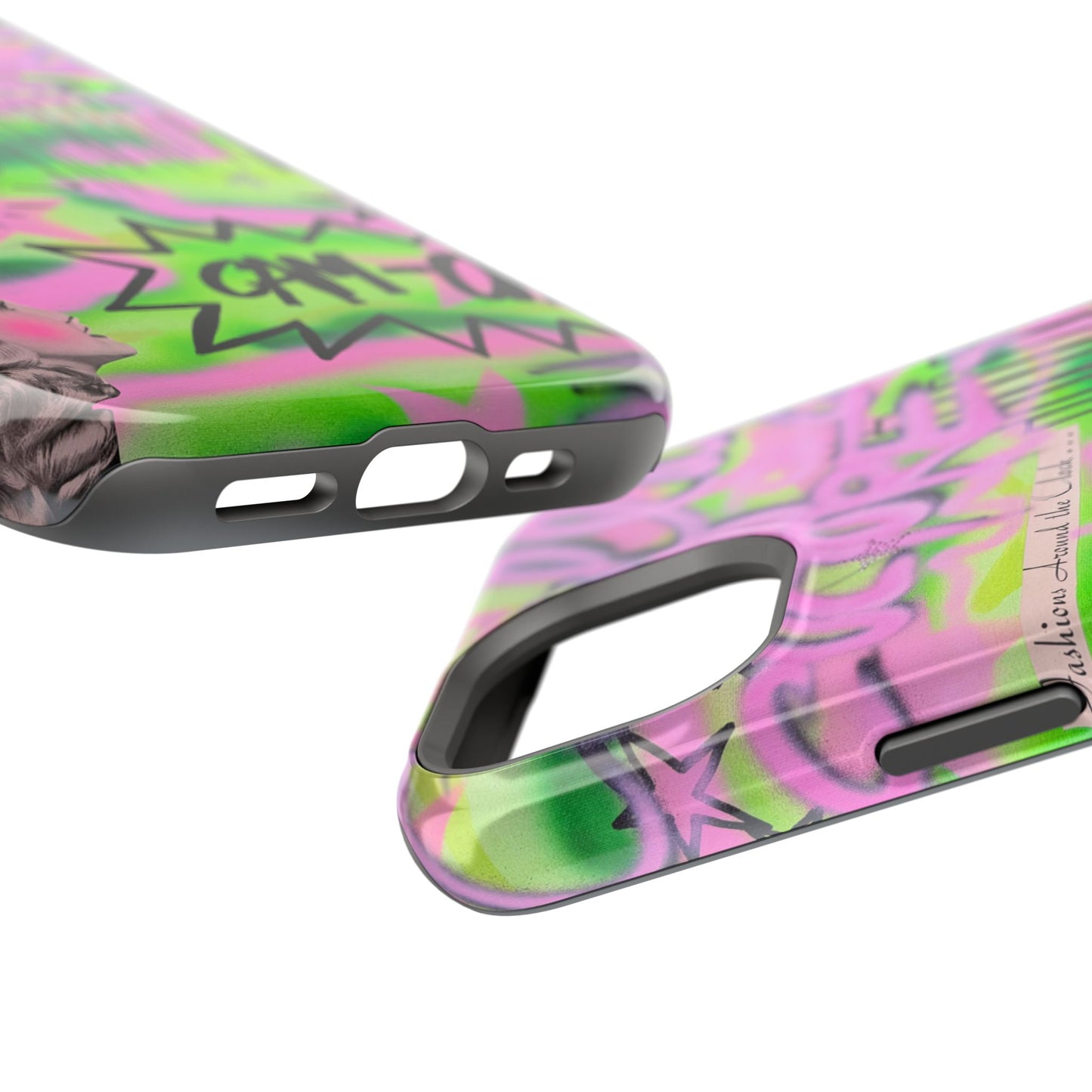 MagSafe "green camo" airbrush iPhone case