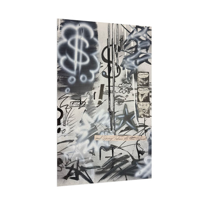 "monochrome mood" airbrush rolled print
