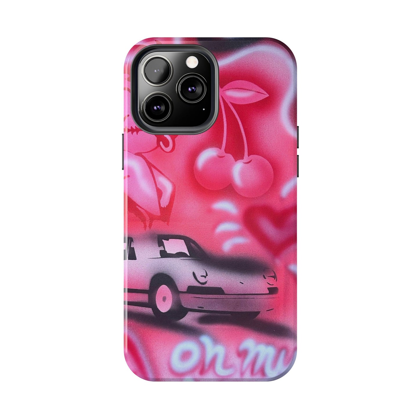 "on her way" airbrush iPhone case