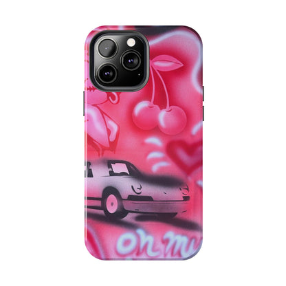"on her way" airbrush iPhone case