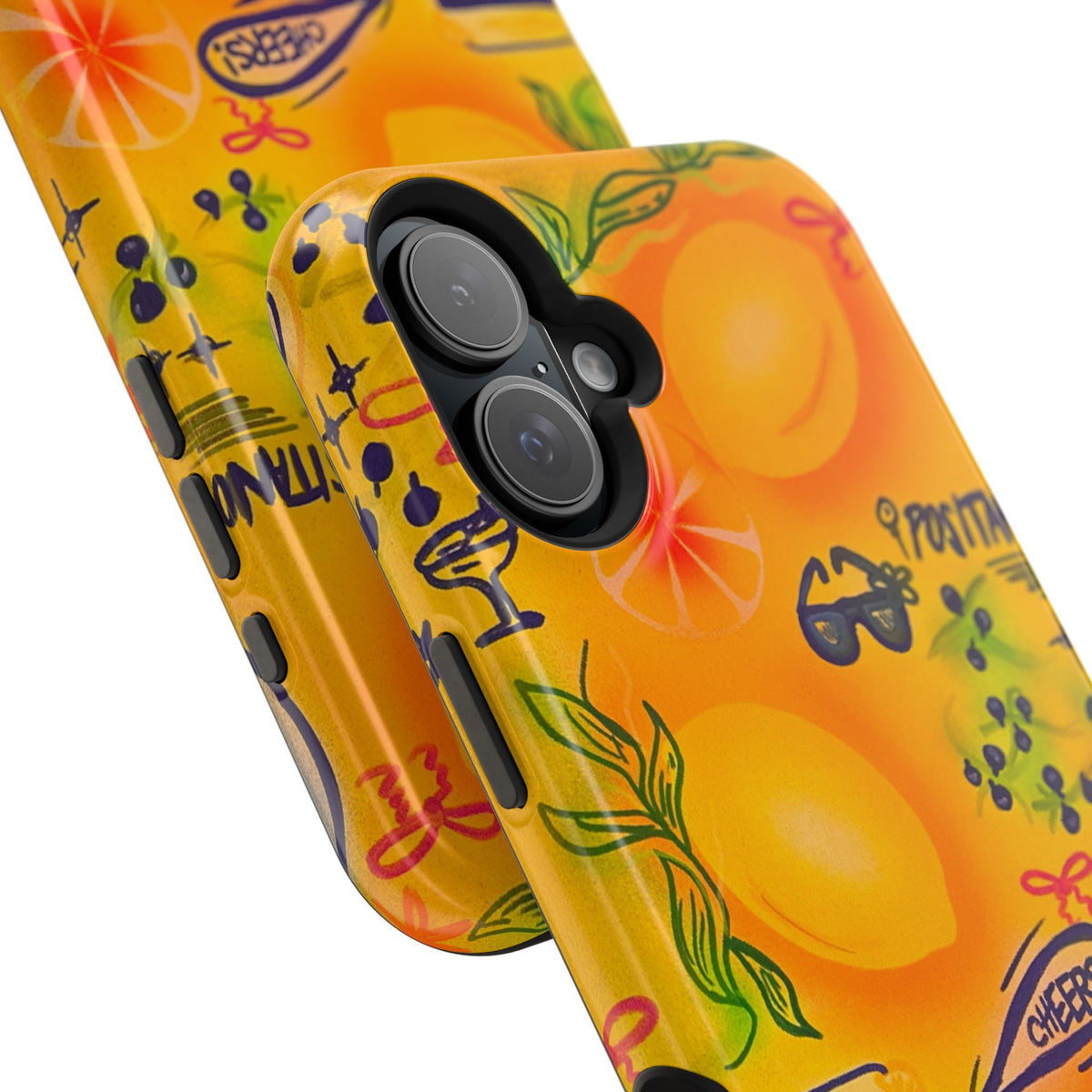 MagSafe Airbrush iPhone Hülle „citrus coastline“