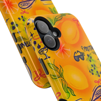 MagSafe Airbrush iPhone Hülle „citrus coastline“