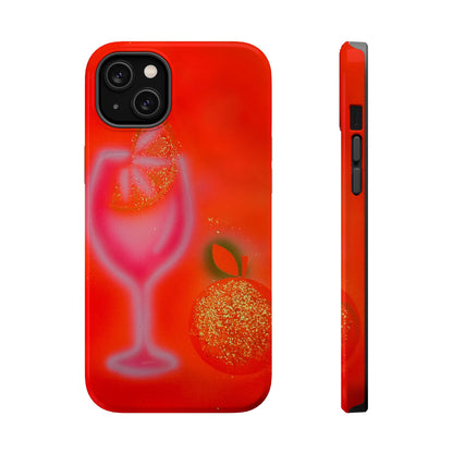 MagSafe "aperol spritz" airbrush iPhone case