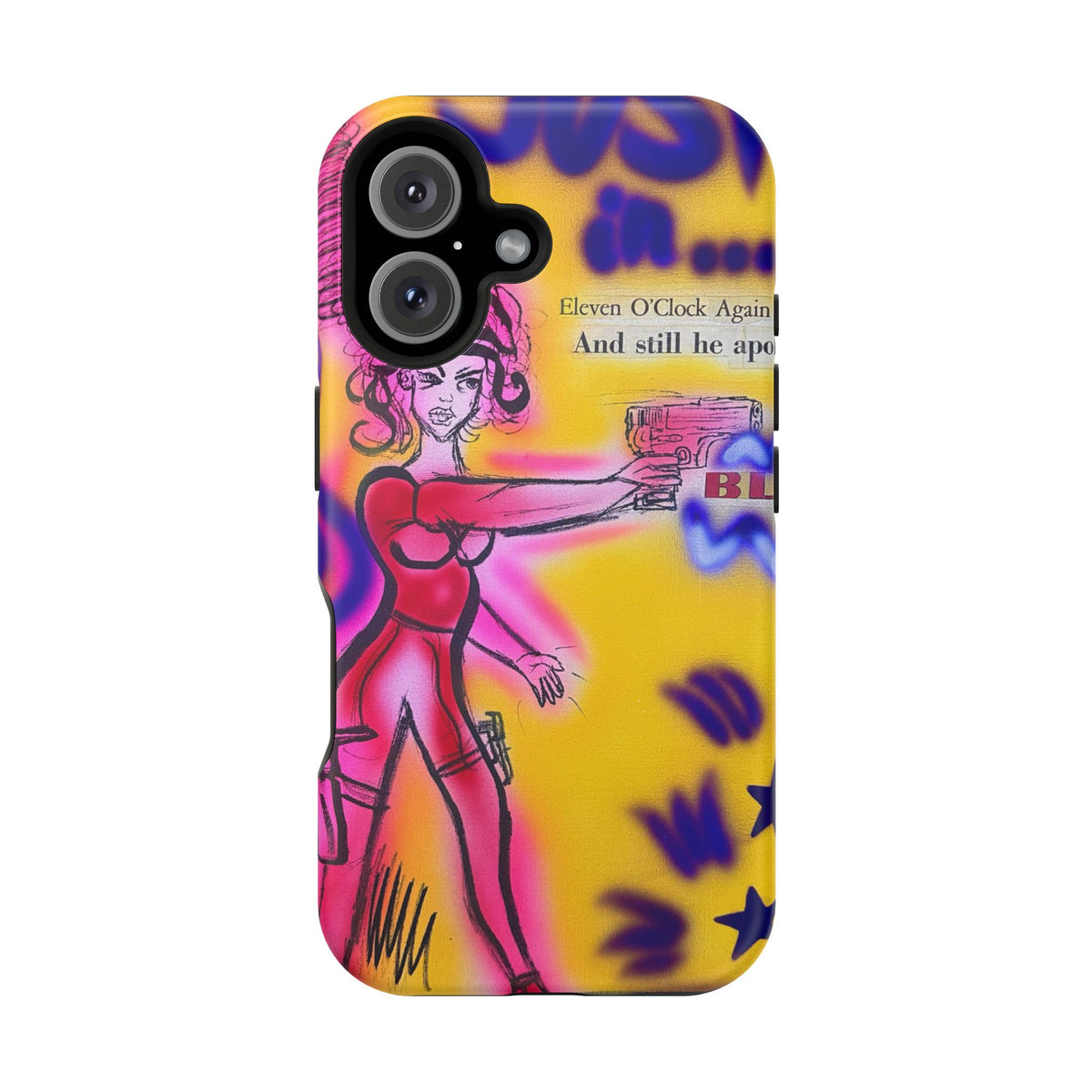 MagSafe "spiraling thoughts" airbrush iPhone case