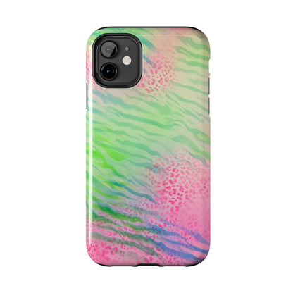 "teal cheetah" airbrush iPhone case