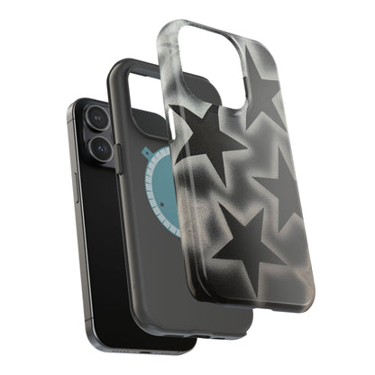 MagSafe "chrome stars" airbrush iPhone case