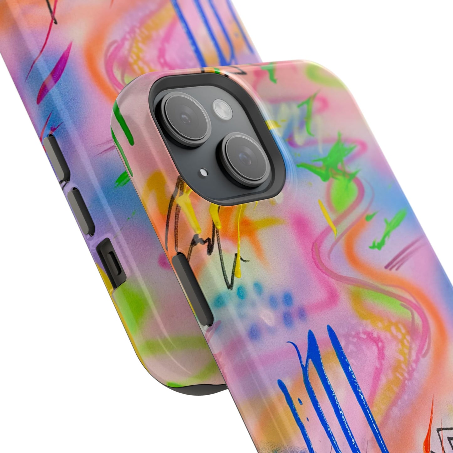 MagSafe "neon haze" airbrush iPhone case