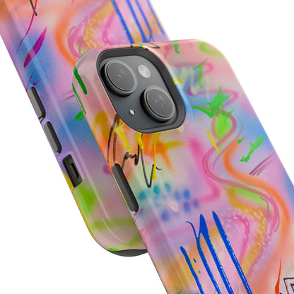 MagSafe "neon haze" airbrush iPhone case
