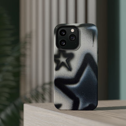 MagSafe "black & white stars" airbrush iPhone case