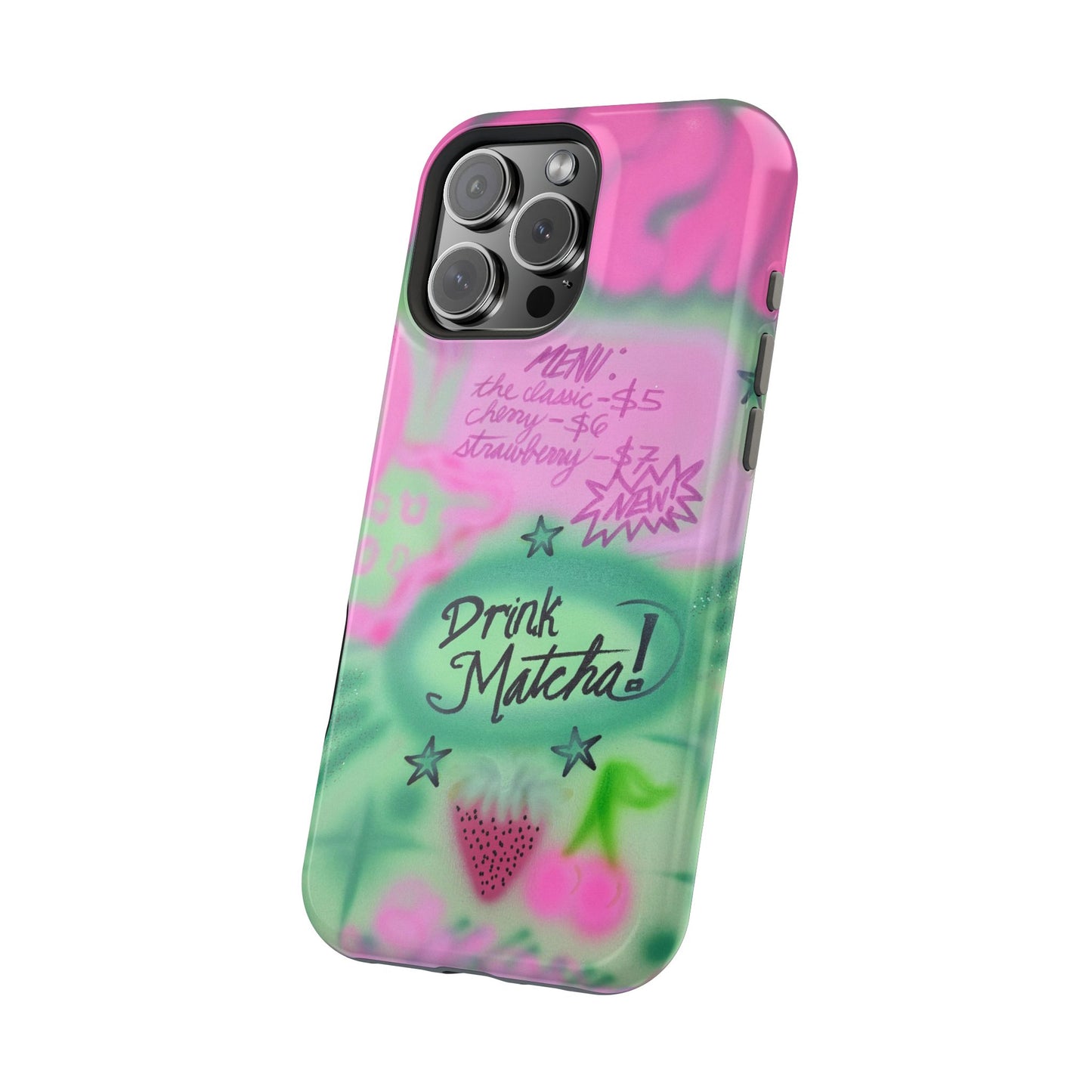 MagSafe "matcha!" airbrush iPhone case