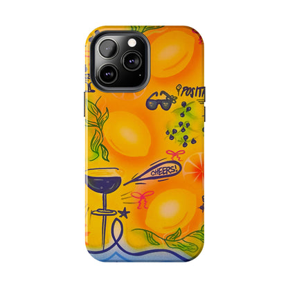"citrus coastline" airbrush iPhone case