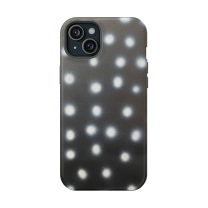 MagSafe "coconut noir polka dot" airbrush iPhone case