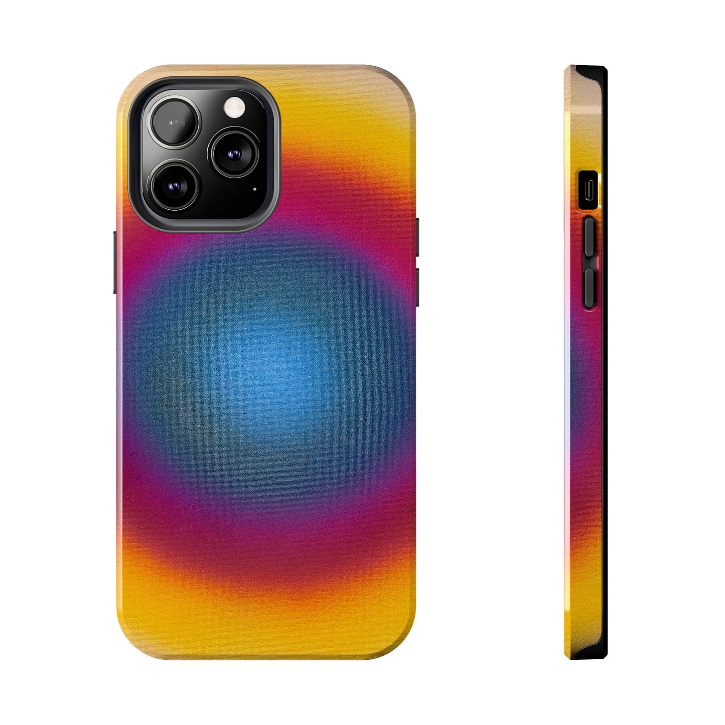 "blue raspberry aura" airbrush iPhone case