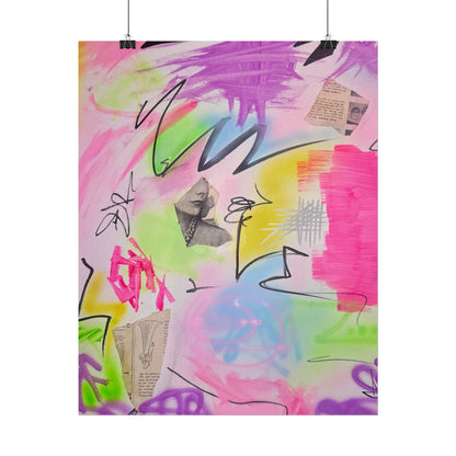 "pastel static" airbrush rolled print