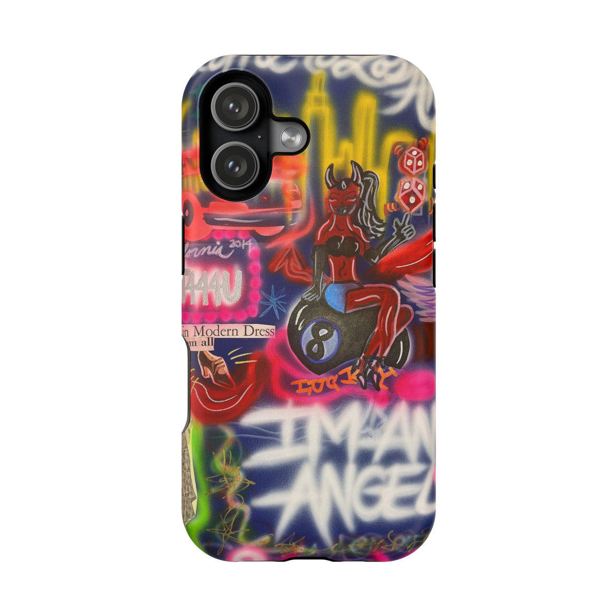 MagSafe "im an angel" airbrush iPhone case
