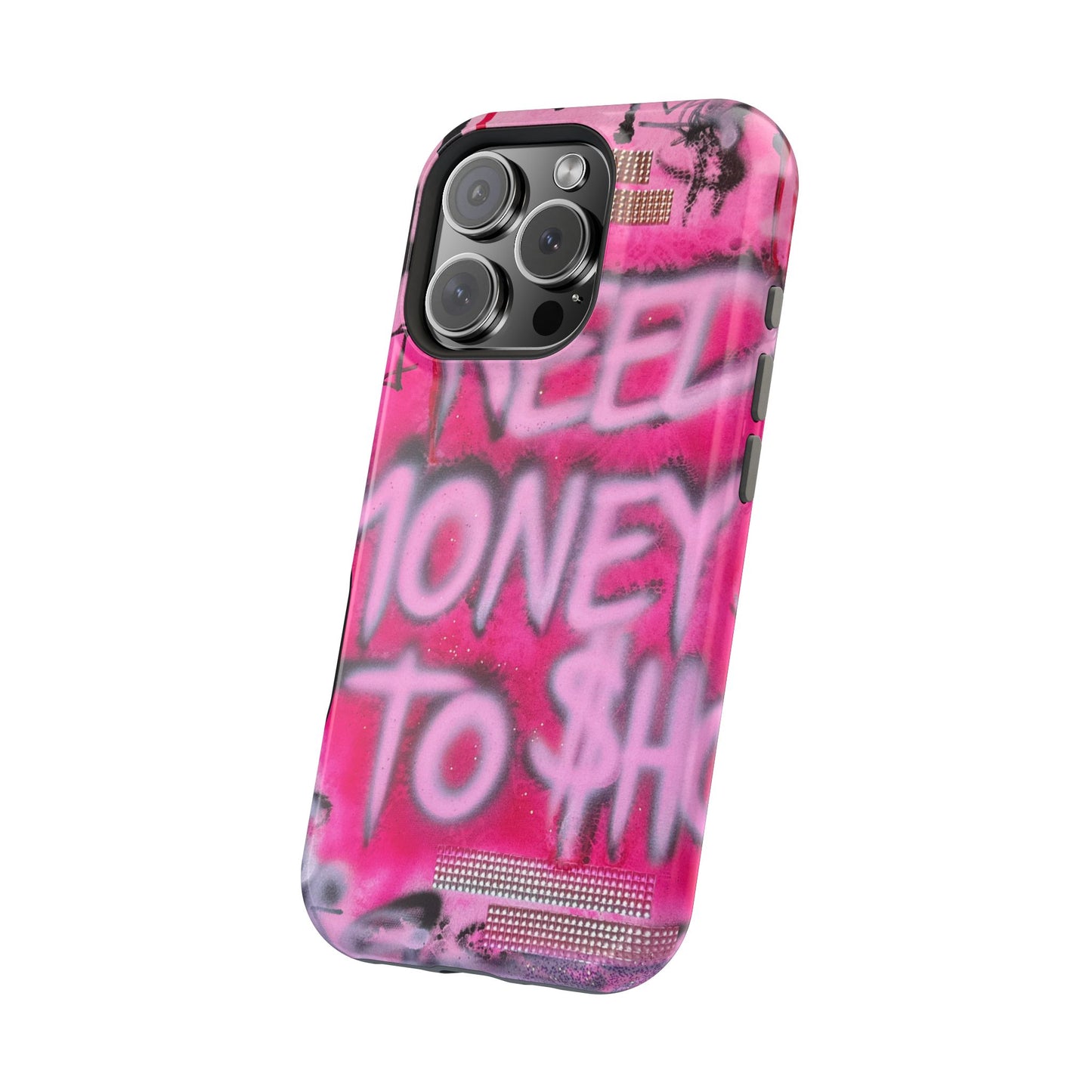 MagSafe "need $$ to shop" airbrush iPhone case