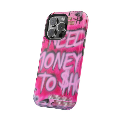 MagSafe "need $$ to shop" airbrush iPhone case