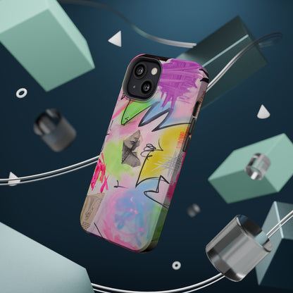MagSafe "pastel static" airbrush iPhone case