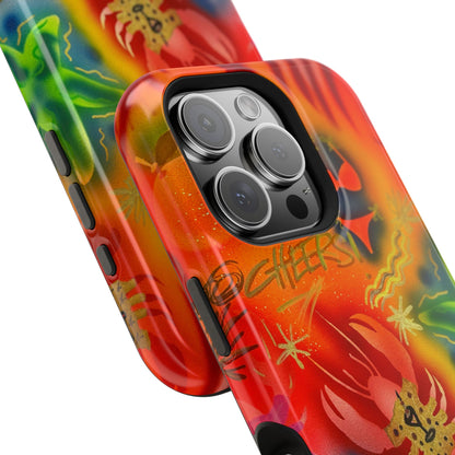 MagSafe "tipsy lobster" airbrush iPhone case